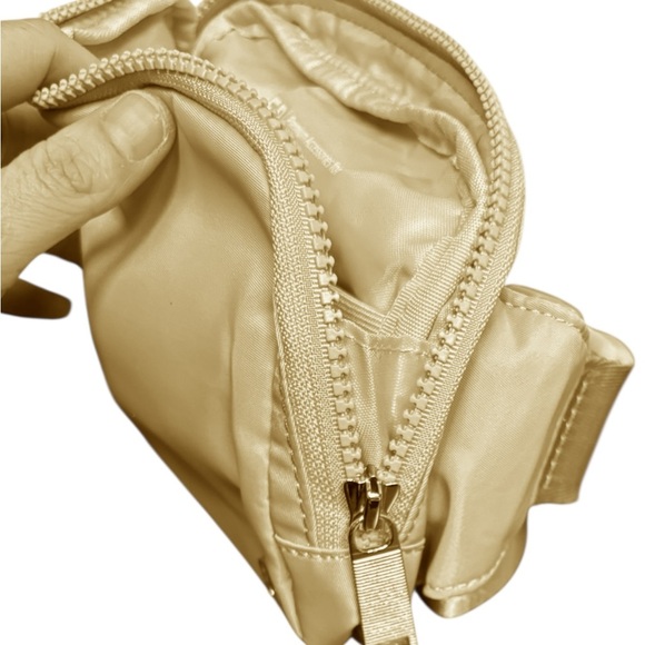 NWT “Raw Linnen” Pander 2L Belt Bag w Silver Zippr. Ofrs welcm, 15% offw2+bndle. - Picture 9 of 13